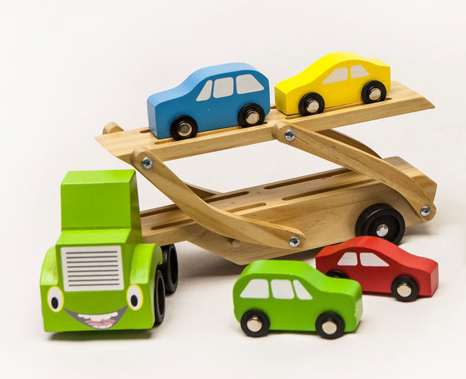 mijn voorzetsel Bezighouden houten speelgoed auto's