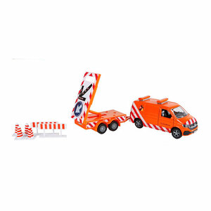 510365 Kids Globe volkswagen transporter met bebakeningsaanhanger