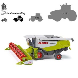 Maaidorser Claas Lexion 600 (schaal 1:50)