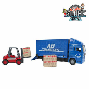 Kids Globe Traffic 540566 Vrachtwagen met heftruck