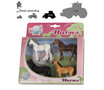 Kids Globe Horses set van 4 paarden (schaal 1:32)