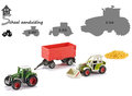 Speelgoed geschenkset tractor en kipper voor mais transport (schaal 1:87)