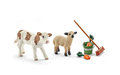 Schleich poetsset met kalf en lam OP=OP