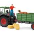 Schleich tractor met aanhanger