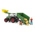 Schleich tractor met aanhanger